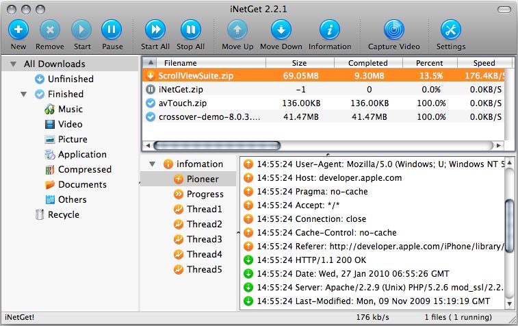 Auto resume download on Mac with iNetGet Auto resume download on Mac with iNetGet